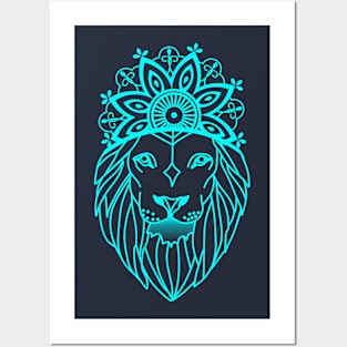 Sky King Lion Posters and Art